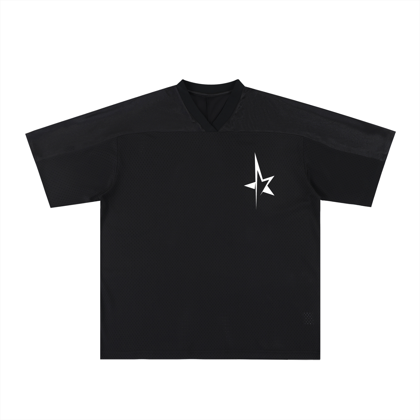 Oversized Mesh V-Neck Soccer Jersey