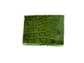 Electric Green Embossed Gator Leather Wallet