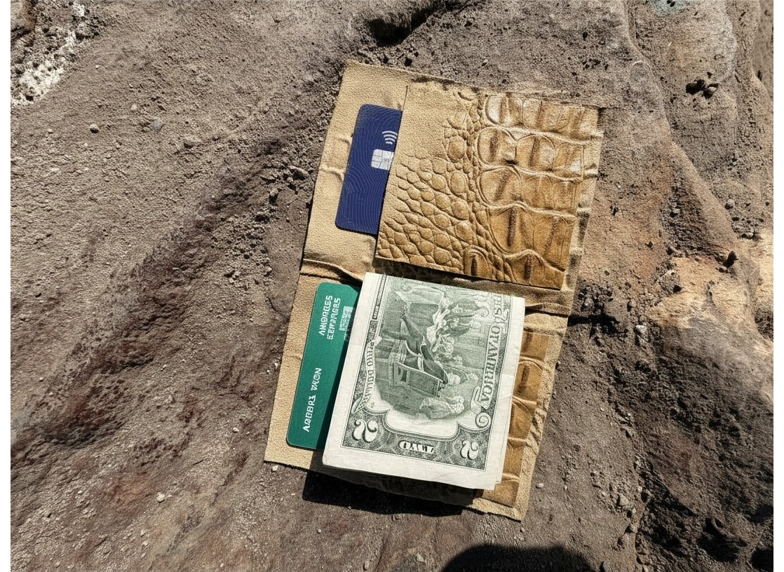 Italian hornback cowhide leather wallet