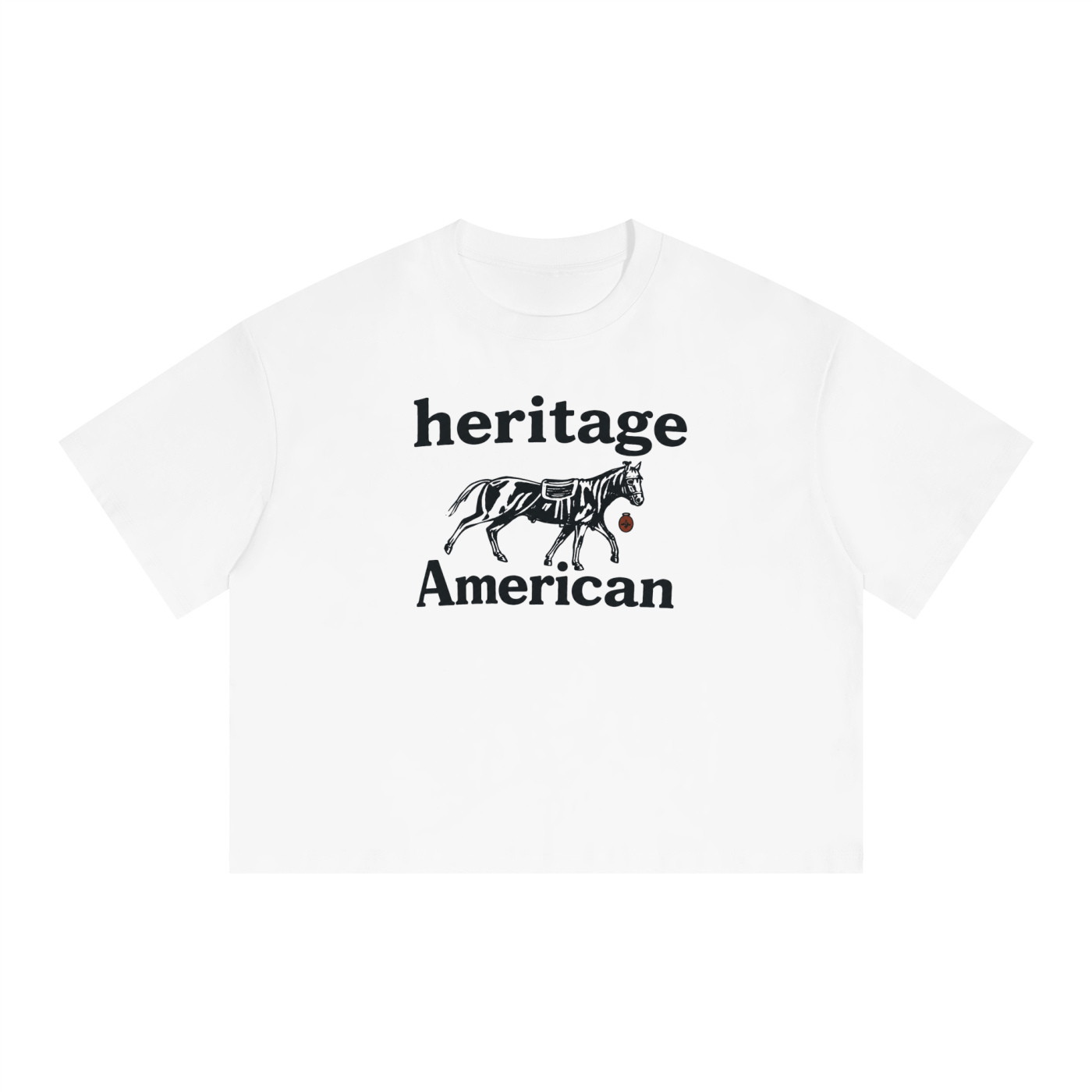 Unisex Boxy Drop Shoulder Crop T-Shirt
